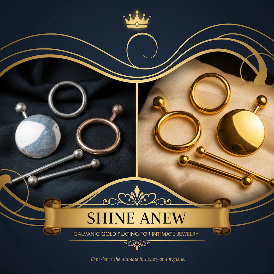 Shine Anew - Galvanic Gold Plating for Intimate Jewelry